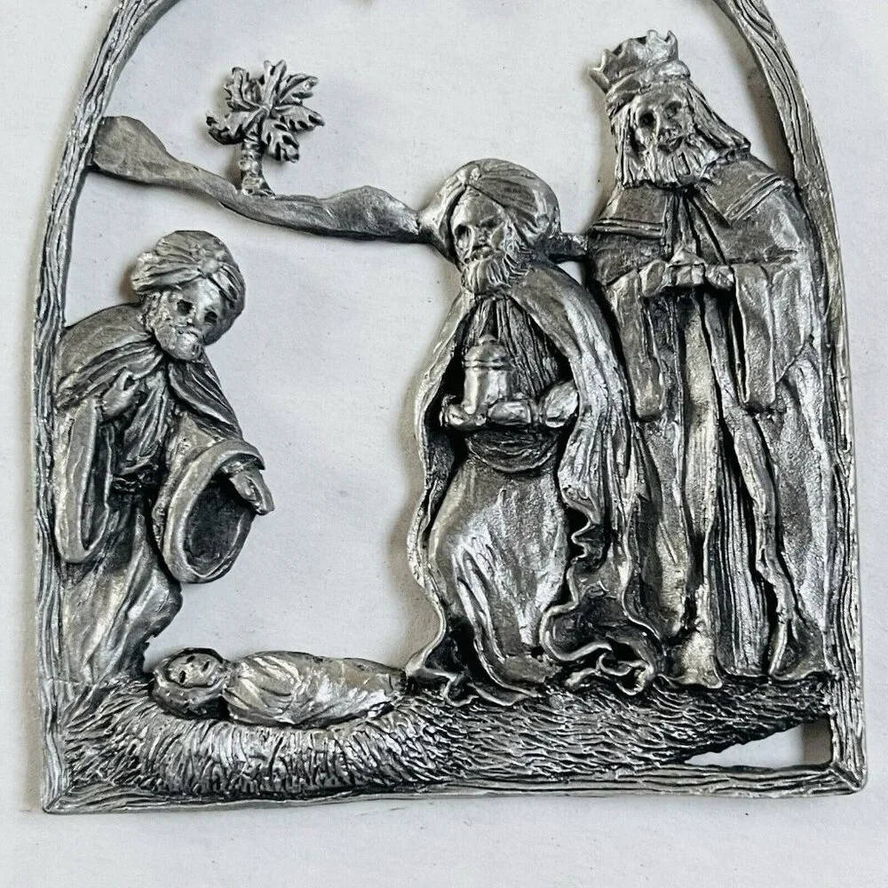 Camco PewterThree Kings‎ Baby Jesus Religious Ornament Christmas Home Decor
